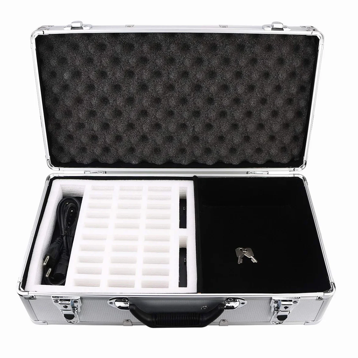 Retekess T130, T130S Estuche de Carga para Sistemas de Guía Turística, 32 Ranuras,Estuche de Transporte con Textura Resistente para Sistema de Guía Turística Inalámbrico Retekess T130, T130S