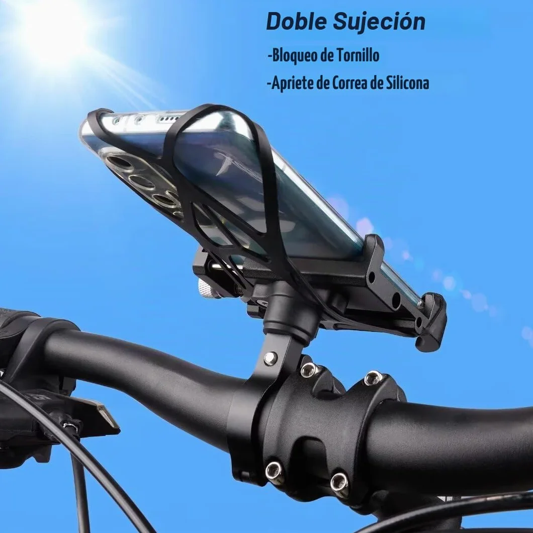ROTTO Soporte Móvil Bicicleta 360° Rotación Aluminio Robusto Universal