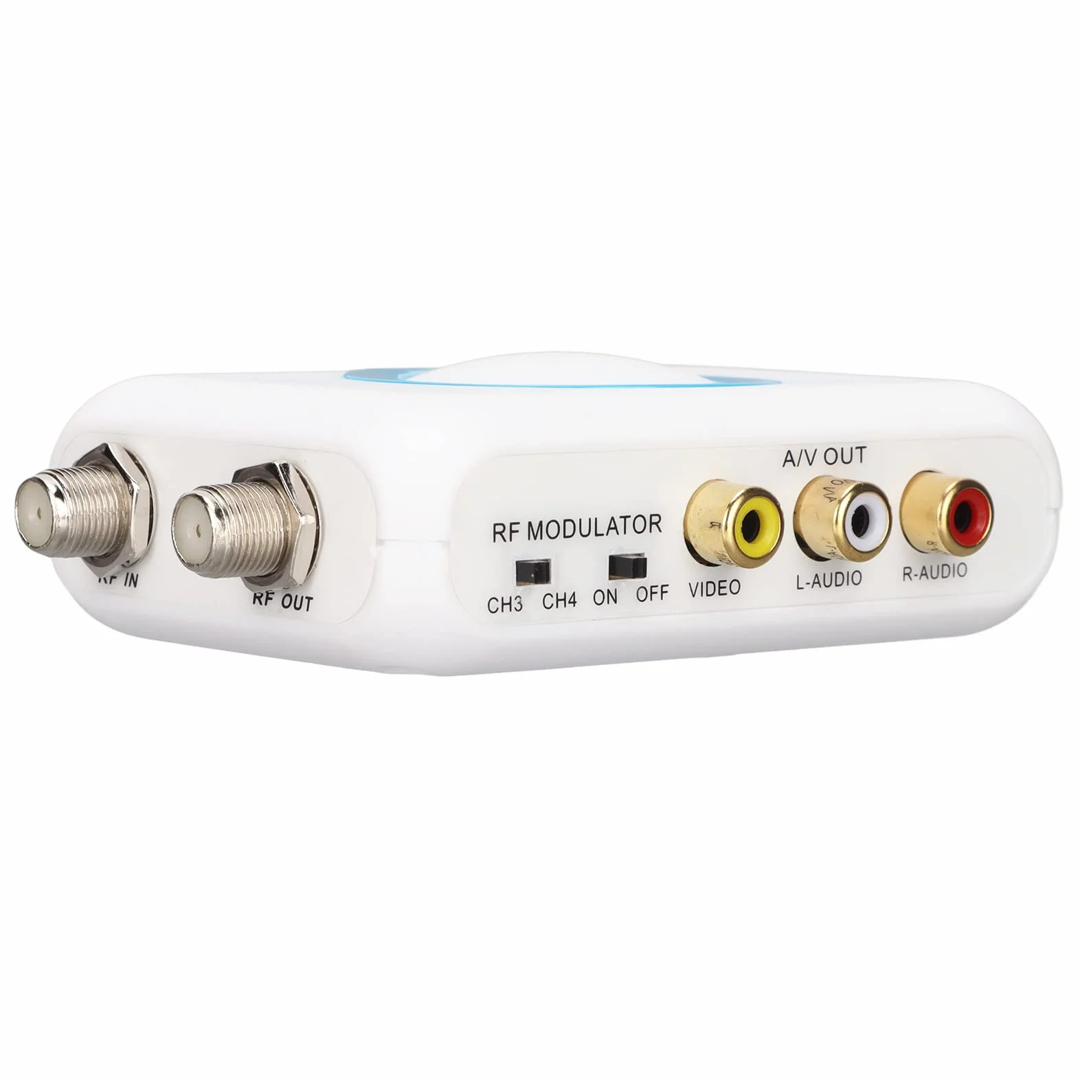 Dioche Adaptador Coaxial a Hdmi Adaptador Coaxial a Hdmi para TV Abs Hdm66 Modulador HD Compatible con Salida de Formato PAL Ntsc Modulador a RF para Reemplazo de TV en Casa