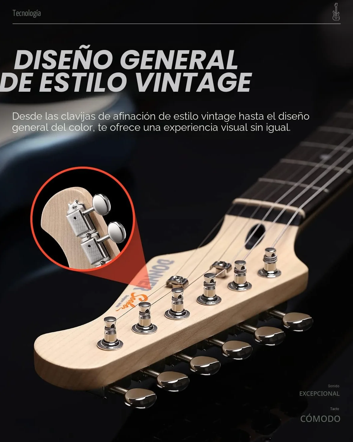 Donner Guitarra Electrica, DST-152R Kit Guitarra Electrica de Tamaño Completo HSS Pickup Coil Split, Guitarras Electricas Set Adultos con Amplificador, Bolsa, Accesorios