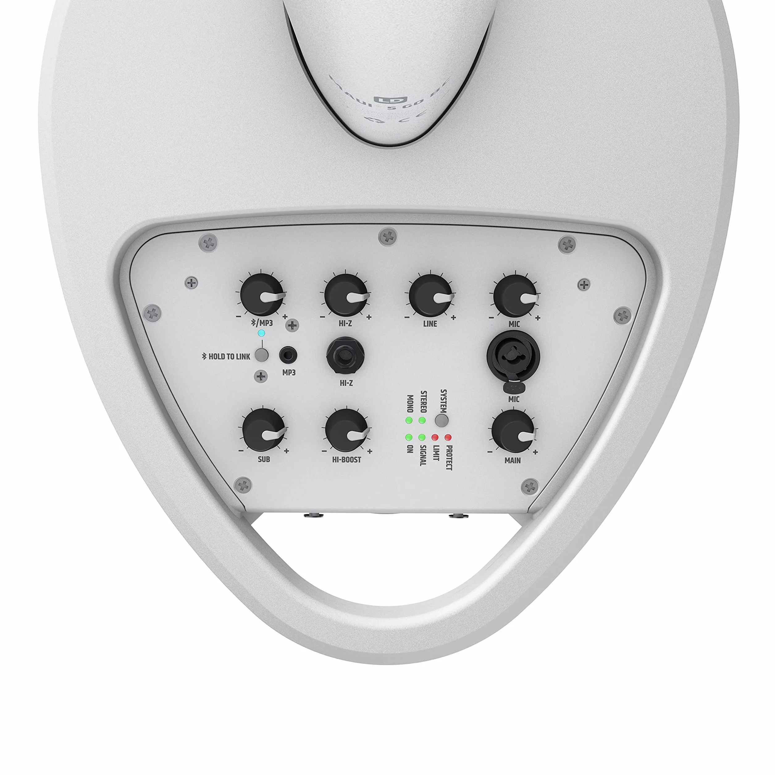 LD Systems MAUI 5 GO 100 W - Sistema de PA de columna ultraportátil con alimentación por batería - blanco - versión de 3200 mAh
