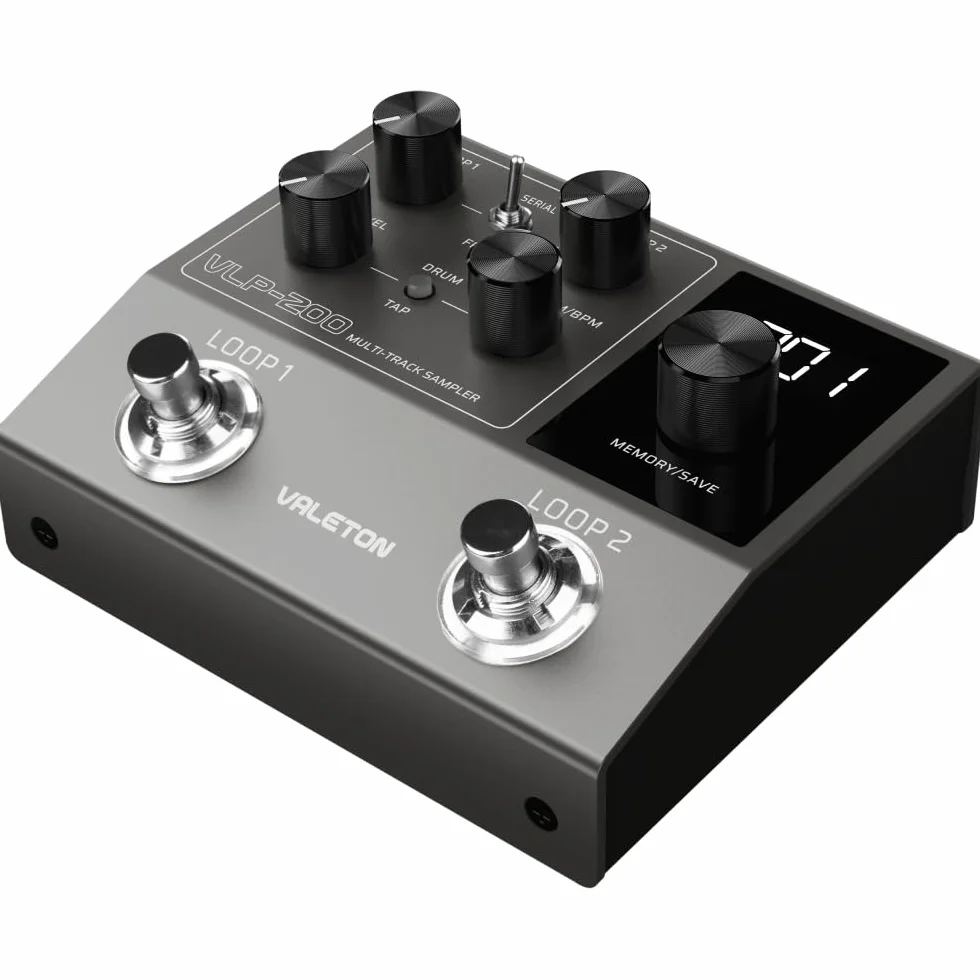 Valeton Muestrador multipista VLP-200 – Dos loops completos y una variedad de patrones de ritmo de batería
