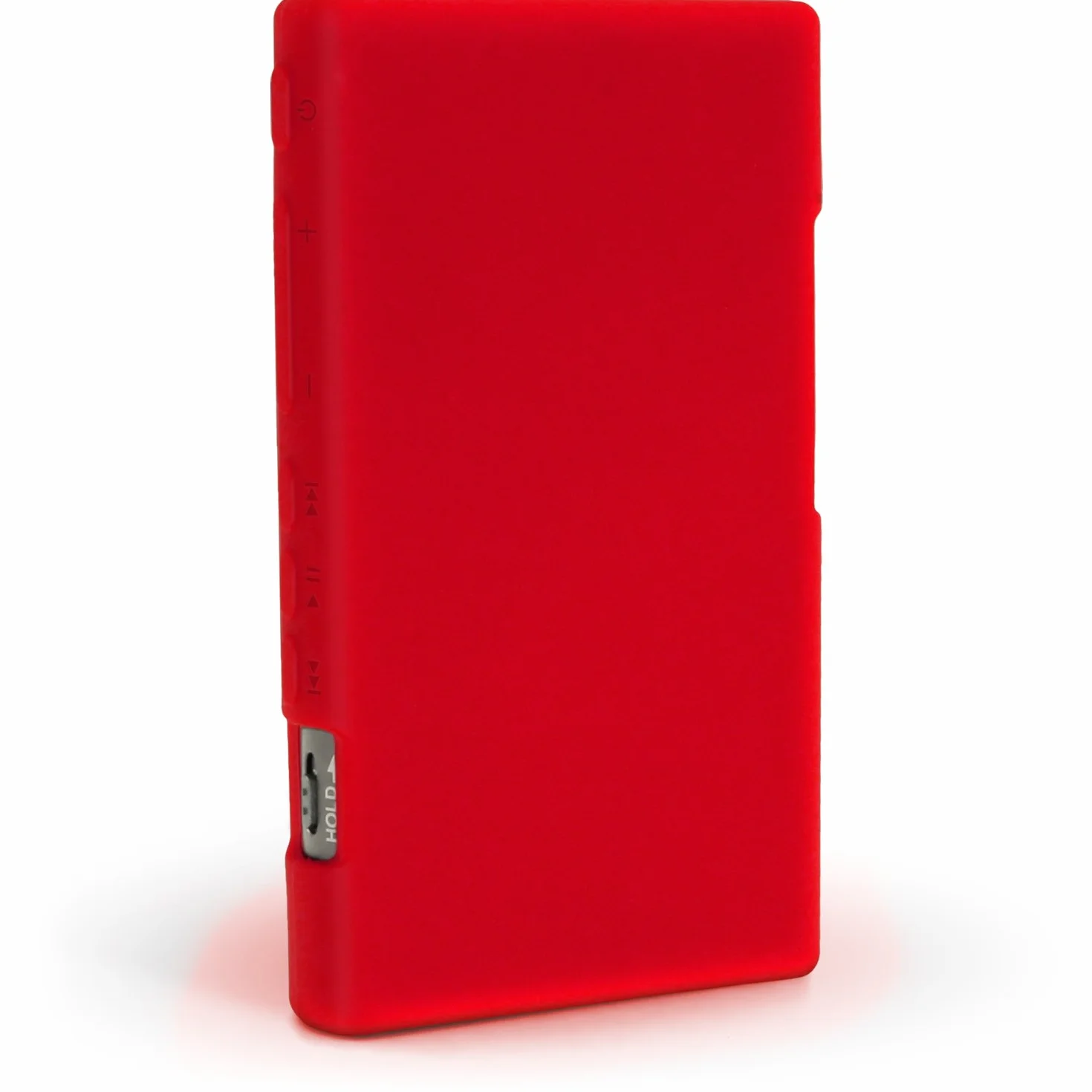 igadgitz Rosso Funda Carcasa Silicona Case para Sony Walkman NW-A35 NW-A40 NW-A45 Reproductor de MP3 + Protector de pantalla