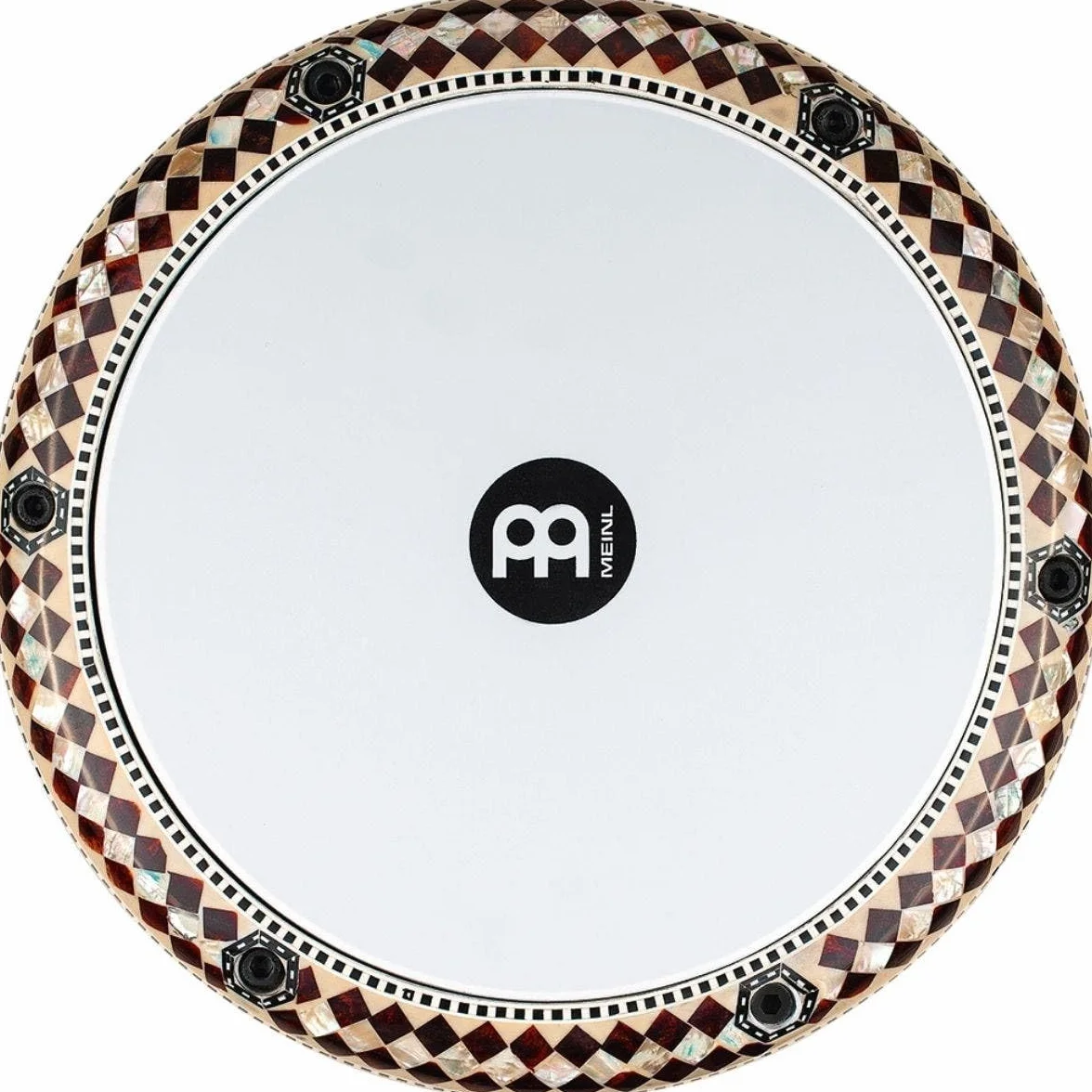 Meinl AEED2 Artisan Edition White Pearl Mosaic Imperial Egypt - Cojín doble (8,75 pulgadas), diseño de mosaico, color blanco