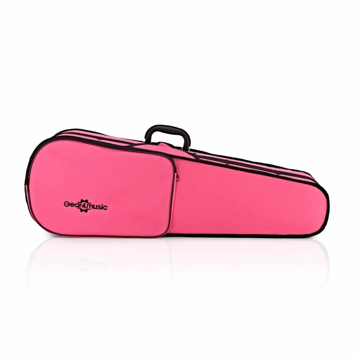 Violín rosa tamaño 1/2 con arco y estuche para niños de 7 a 10 años de Gear4music