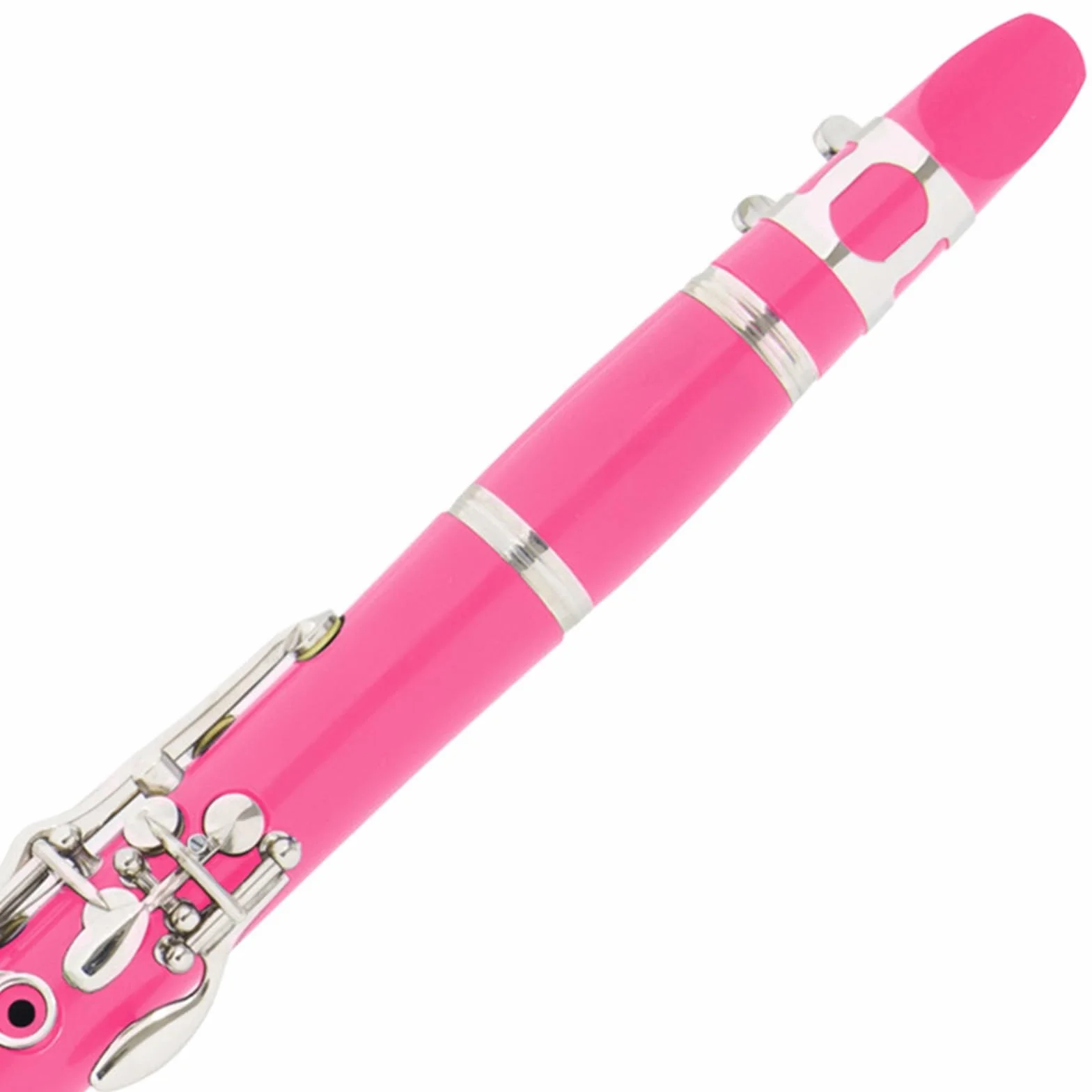 Clarinete rosa de nivel de rendimiento