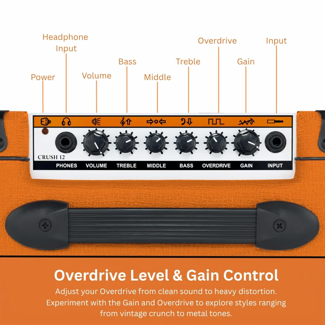 Orange Amplifiers Crush PiX Series CR12L 12W 1x6 Guitar Combo Amp Orange (japan import)