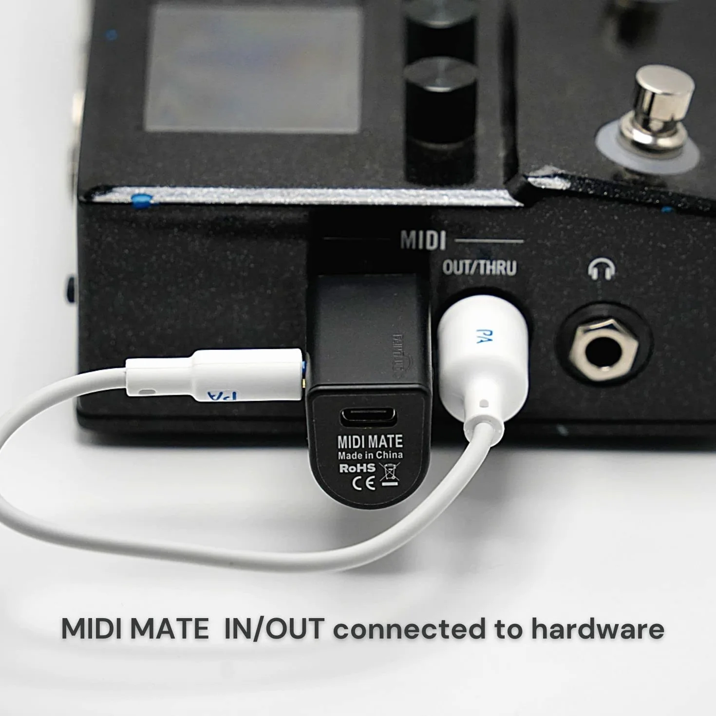Paint Audio Adaptador MIDI Inalámbrico Mate de Latencia Ultra Baja Para Sintetizador, Pedal de Guitarra de Viento Digital, Teclado de Piano Digital a Dispositivos MIDI