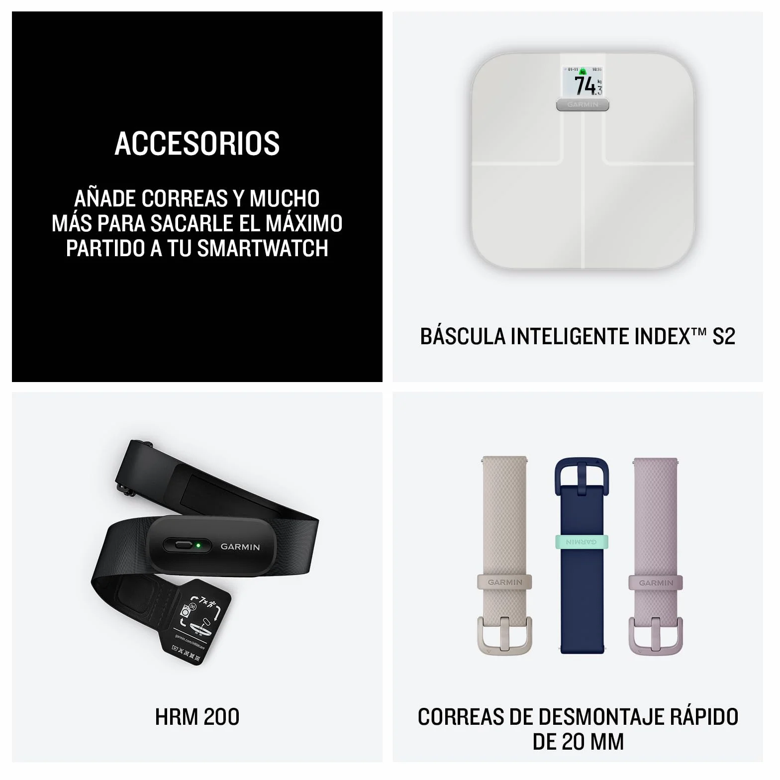 Garmin Vívoactive 6, Smartwatch con GPS, Pantalla AMOLED, Funciones Esenciales de Salud, Entrenamientos de Movilidad, Entrenamiento avanzado del sueño y hasta 11 días de autonomía, Blanco