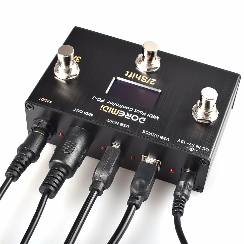 Controlador de pie MIDI (FC-3) Controlador MIDI diseñado que puede ser utilizado para control por pie