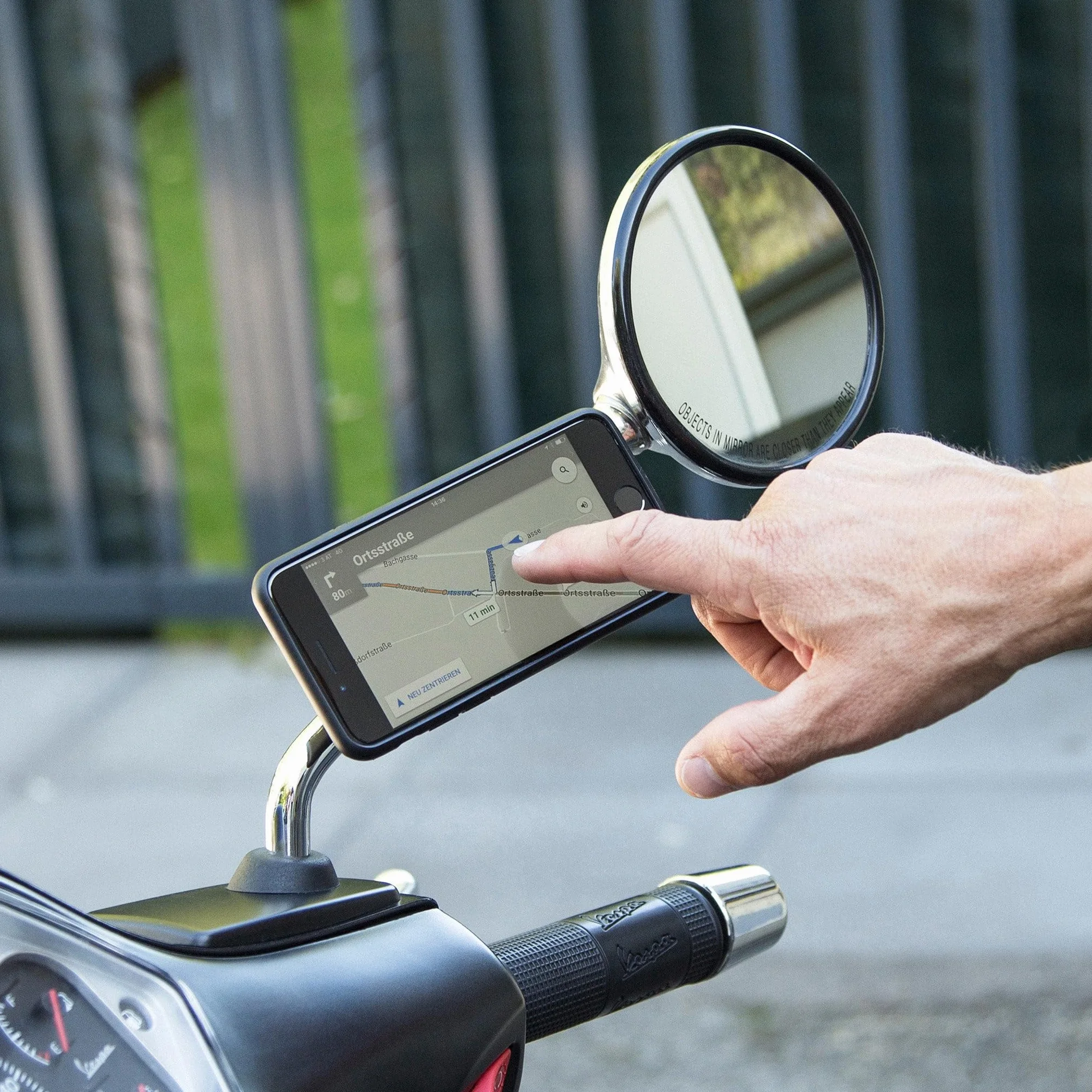 SP Connect Mirror Mount | Soporte Móvil Moto para Espejo Retrovisor con Sistema Twist to Lock | SPC+