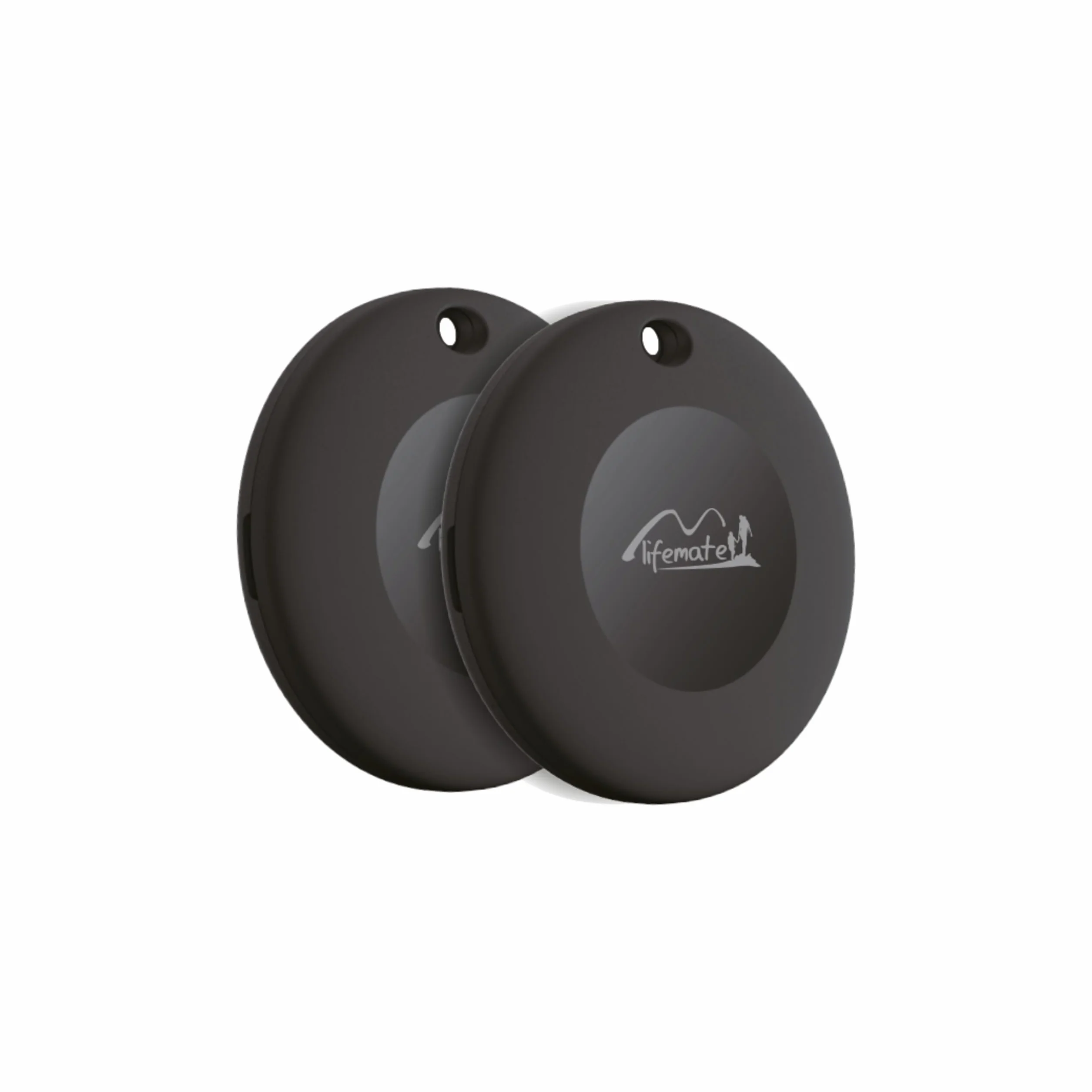 Lifemate Life Tag 2-Pack para Apple Localizador de Objetos con Red Buscar, Resistente al Agua IP67, Batería Larga Duración, Fácil Configuración de Llaves, Mochilas y Carteras