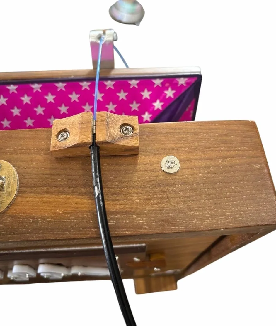 Shruti Box BK12564879854555 - Caja grande de madera de teca pura, color 40,6 x 30,5 x 7,6 cm, con pedal sintonizado a 432 Hz, BK12564879854555