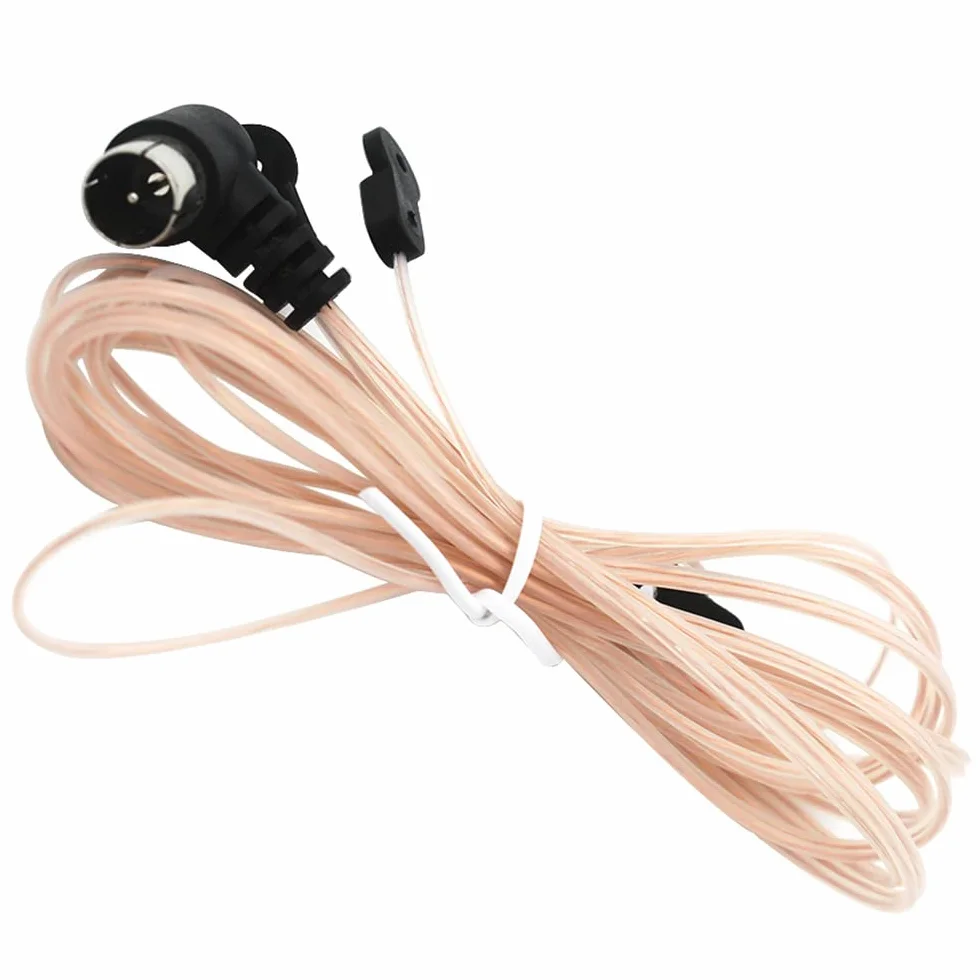 DollaTek Adaptador de antena de radio FM macho a F macho con cable de extensión de 2 m para radio Onkyo Sherwood Marantz Pioneer Oenon