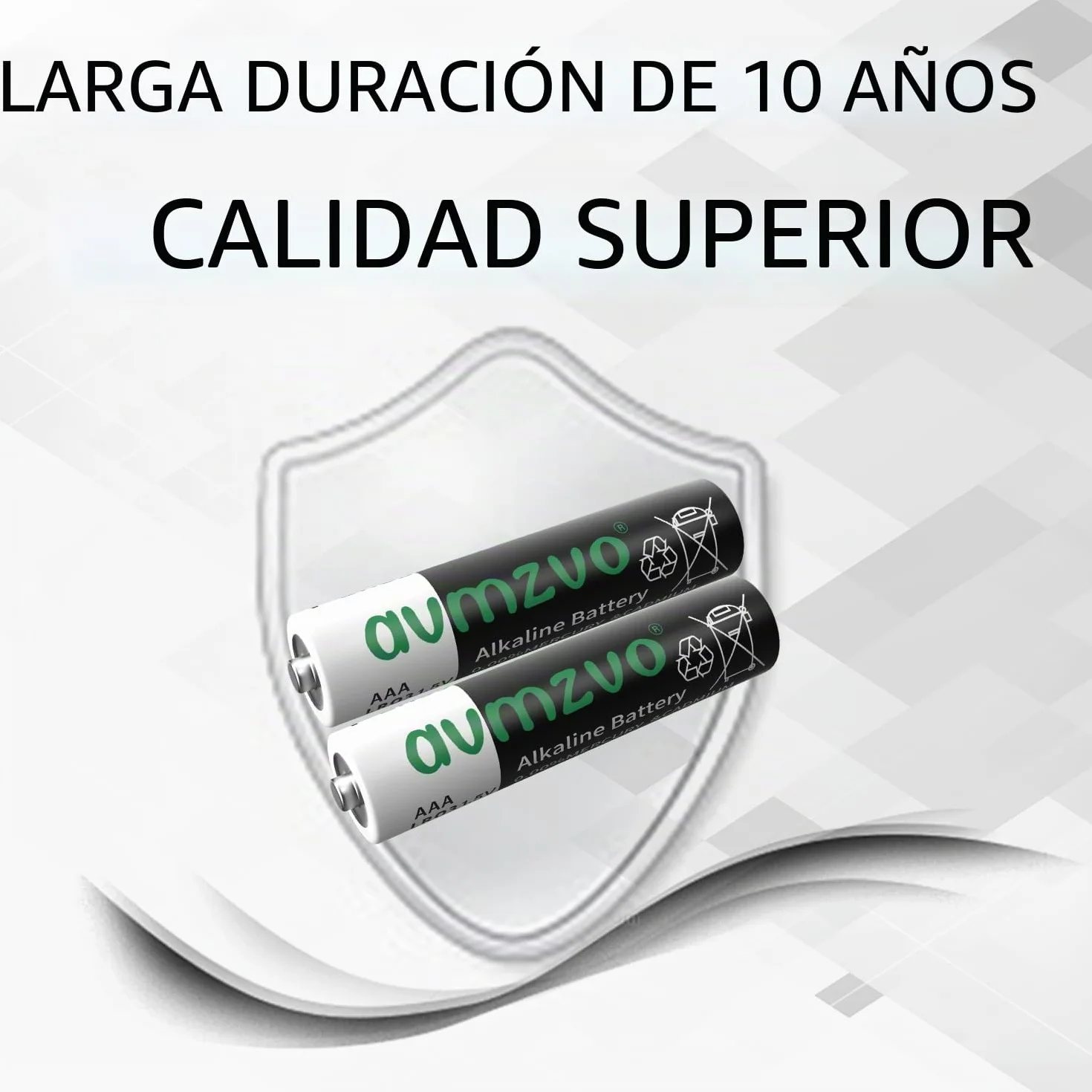 Pilas AAA LR03 Alcalinas 1,5 V, 12 Unidades