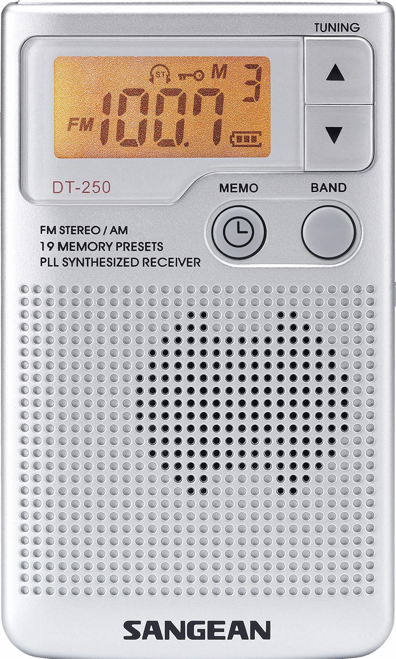 Sangean DT-250 - Radio, plateado