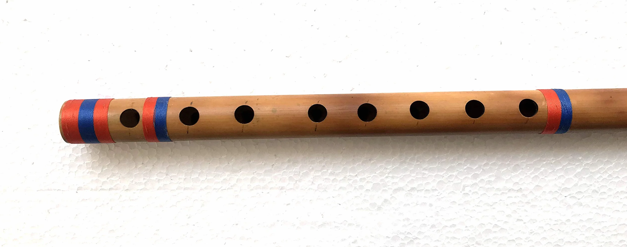 Flauta profesional Carnatic Venu G# Sharp Bass Escala 66 cm 8 agujeros South Bansuri