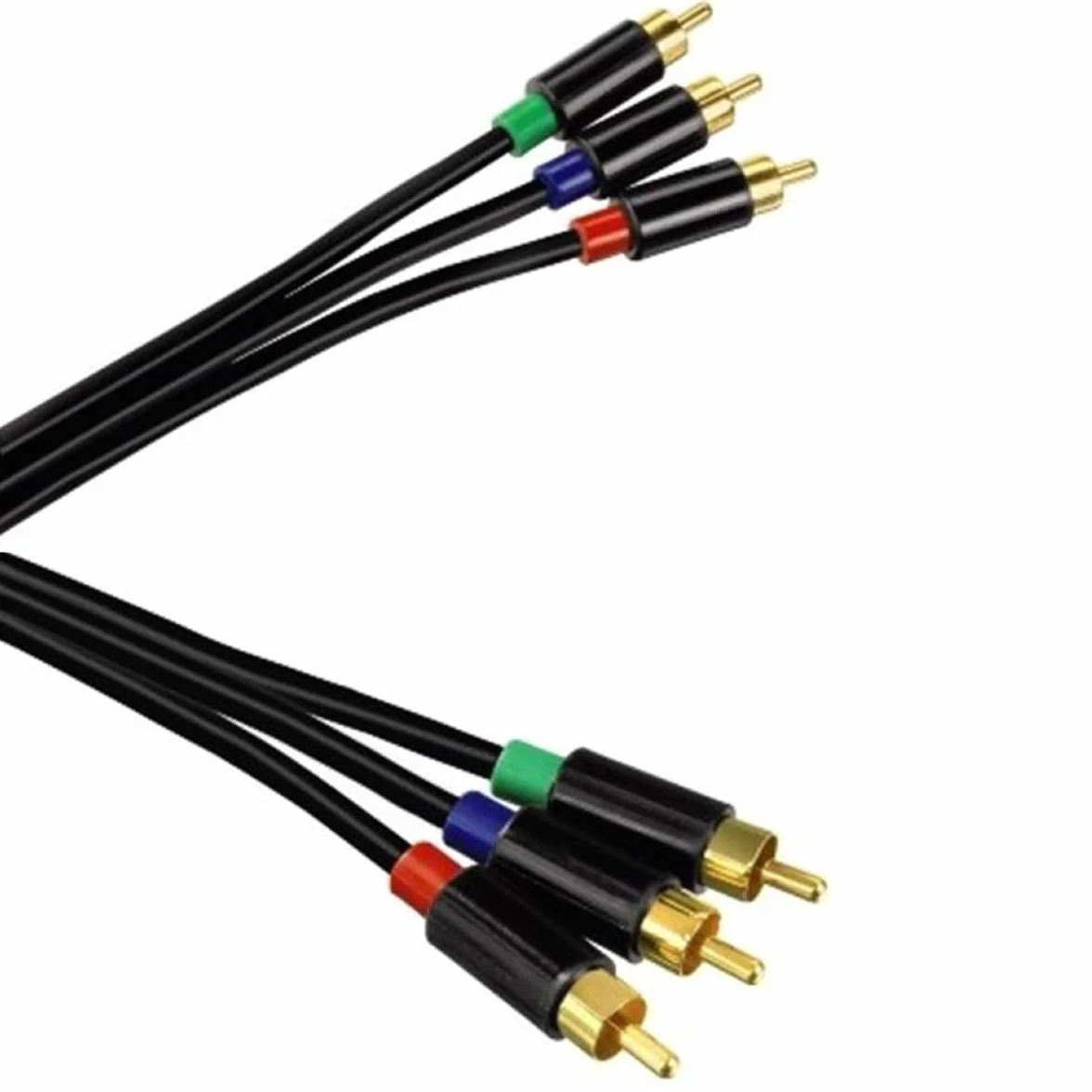 Hama 00079916 componente (YPbPr) cable de vídeo 3 m 3 x RCA Negro - Componentes (ypbpr) cables de vídeo (3 m, 3 x RCA, Oro, Negro, Macho/Hembra)