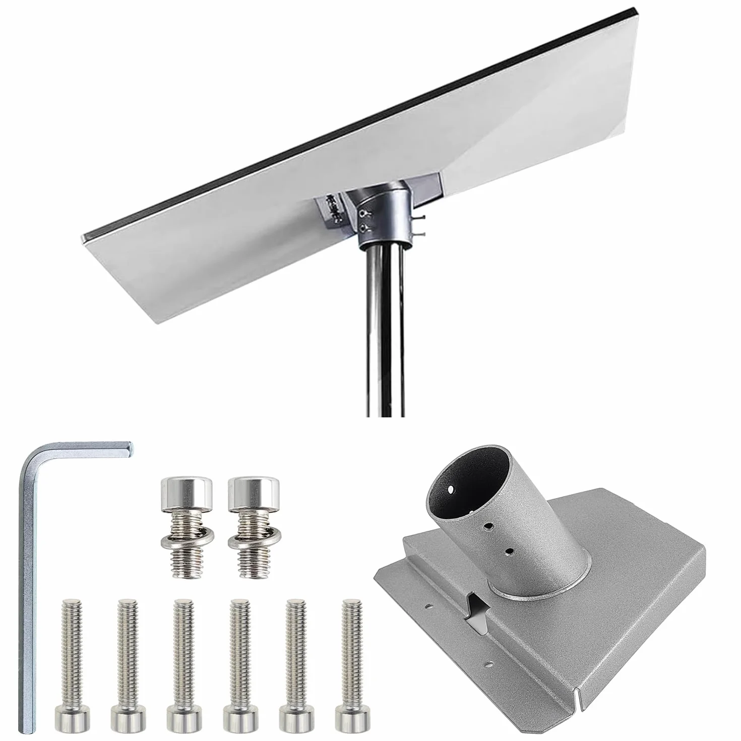 Soporte para Starlink Gen 3, Antena Internet Satelital, Kit de Montaje con Adaptador de Tubo y Base Fija