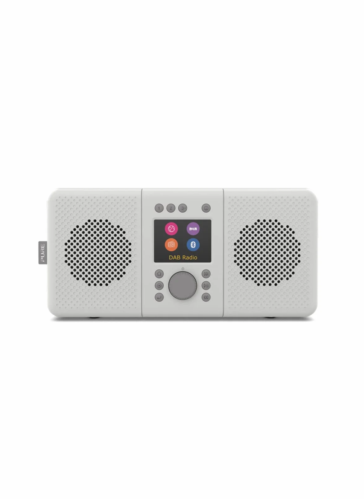 Pure Elan Connect+ Radio Internet compacta con Pantalla a Color, USB, Bluetooth y Dab, Gris