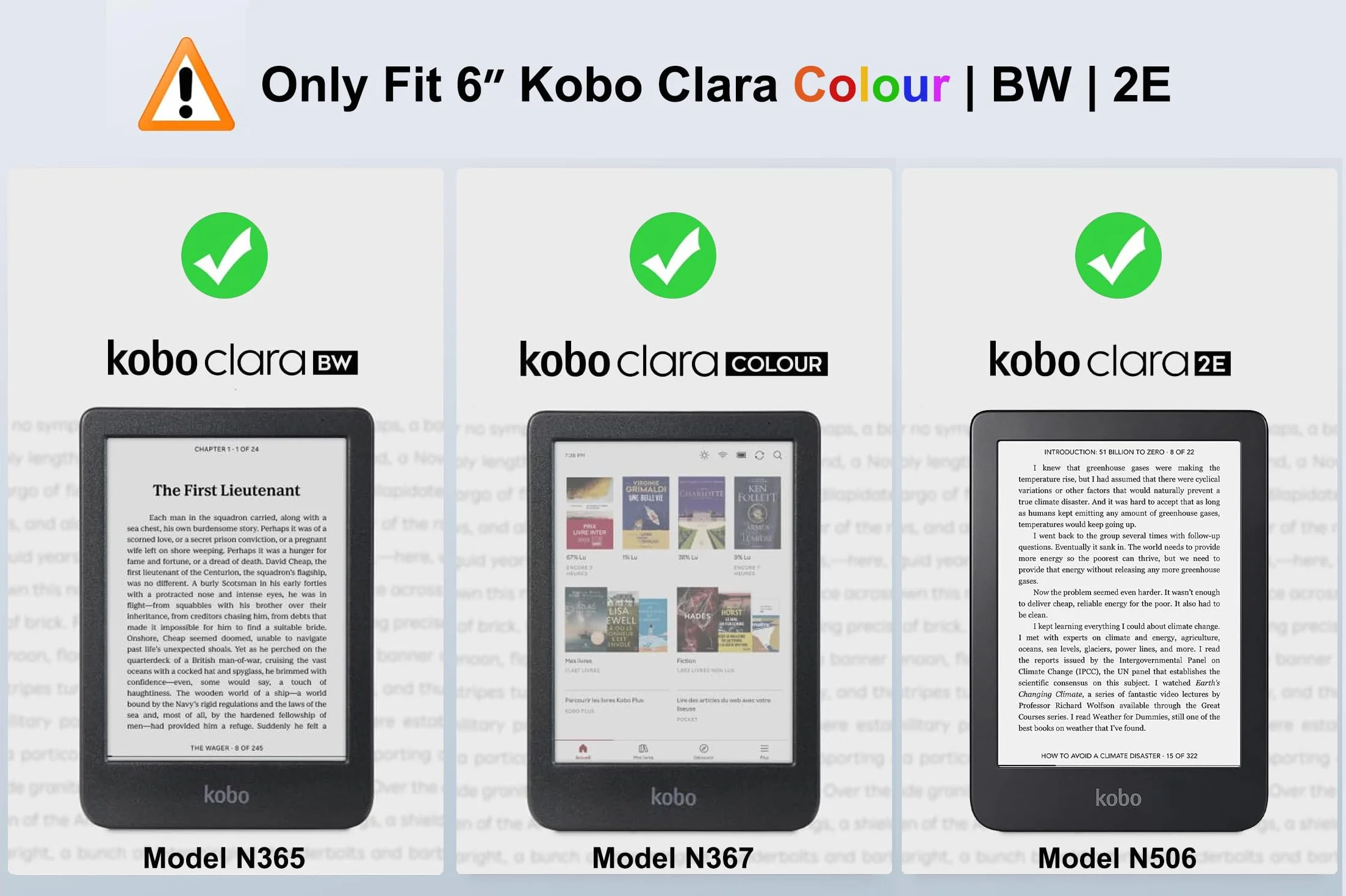 Tenano Funda Compatible con Kobo Clara Colour BW 2E Tolino Shine Colour 5 4, Carcasa Ligera Cubierta Auto Activación Reposo e-Reader, Verde Esmeralda
