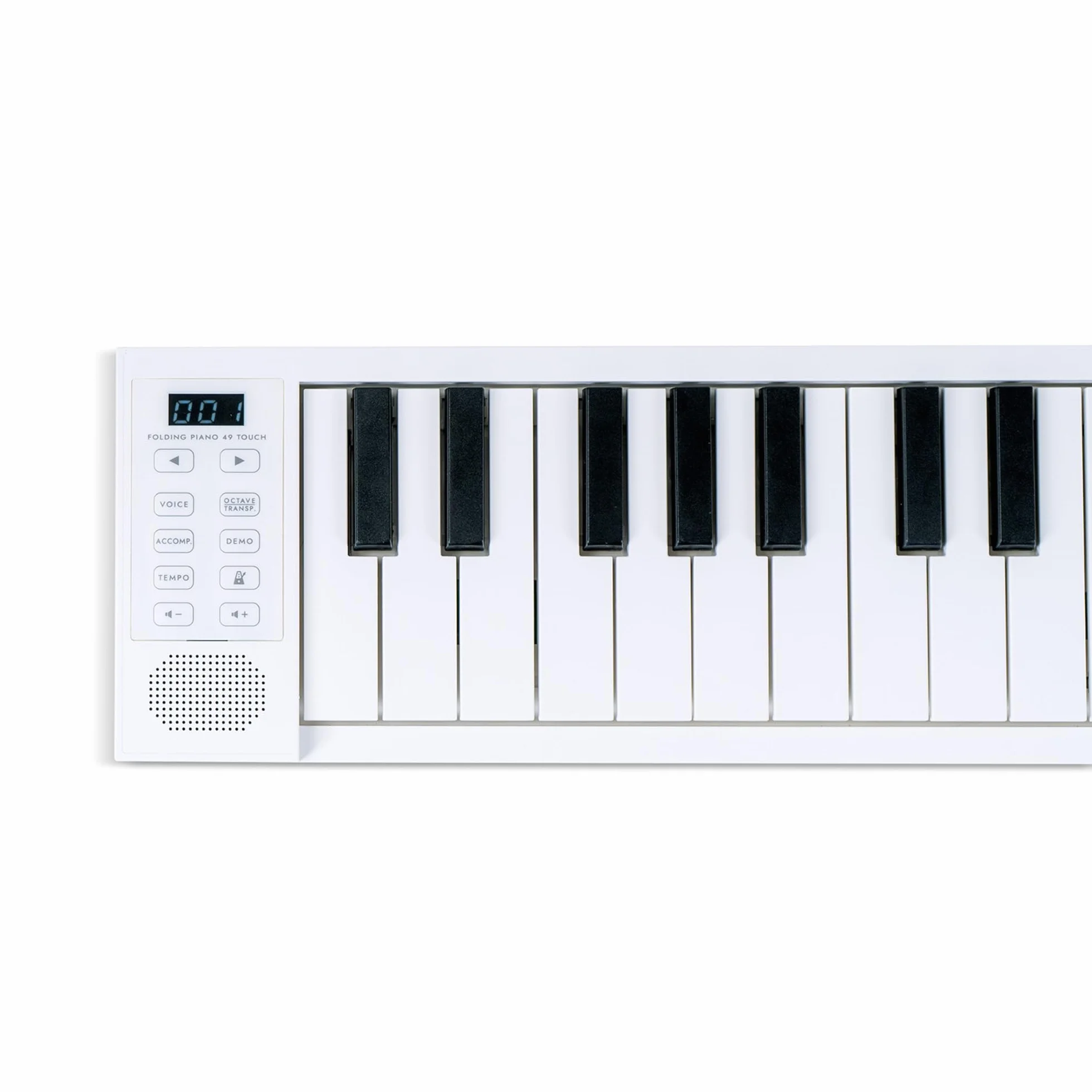 Carry-on FP-49 Touch Tecla 49 Sensible al Tacto Piano Digital Plegable Portátil Blanco de Blackstar Controlador USB MIDI con Batería Recargable