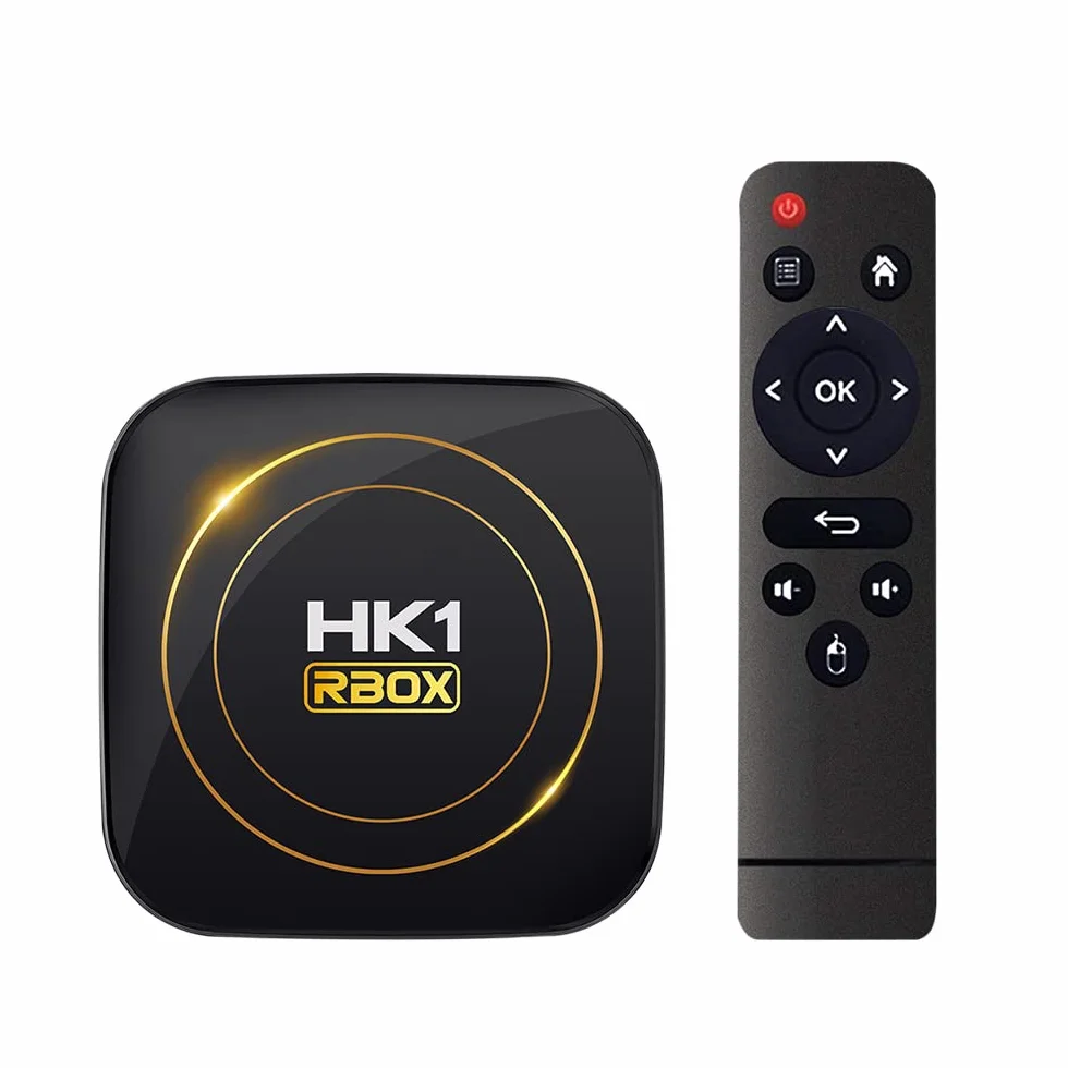 HK1 RBOX Android 12.0 TV Box 4GB RAM 64GB ROM H618 Quad-Core 64-bit WiFi 2.4/5.8GHz BT 4.0 8K H265