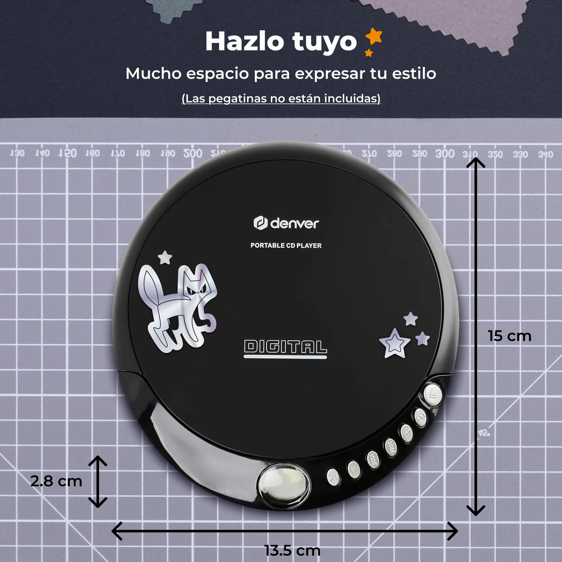 Denver DM-24 Discman CD Portátil Reproductor