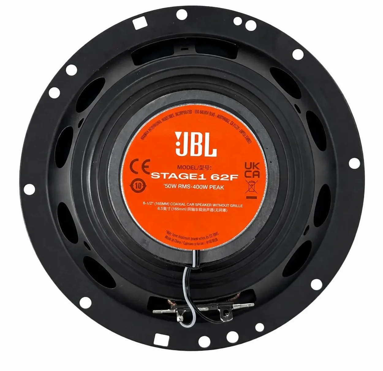 JBL Stage1 62F Gen2 Altavoces coaxiales 2 vías 6,5 Pulgadas 50 W RMS 400 W Pico 4 Ω