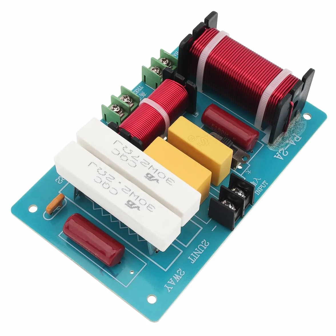 Crossover de 2 vías para altavoz de 450 W, 4-8 ohmios, divisor de frecuencias altas y bajas de 2 vías para altavoz, crossover para altavoz HiFi