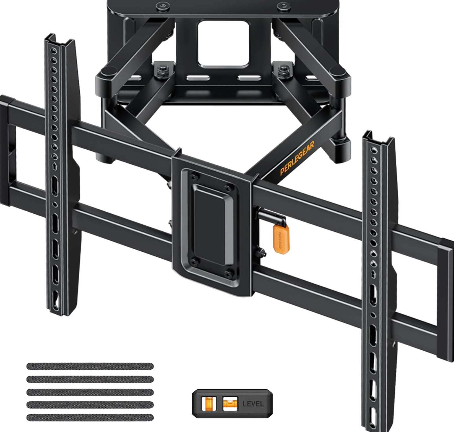 Perlegear Soporte de TV Pared Articulado Inclinable y Giratorio 37-82 Pulgadas 60 kg MAX VESA 600x400mm