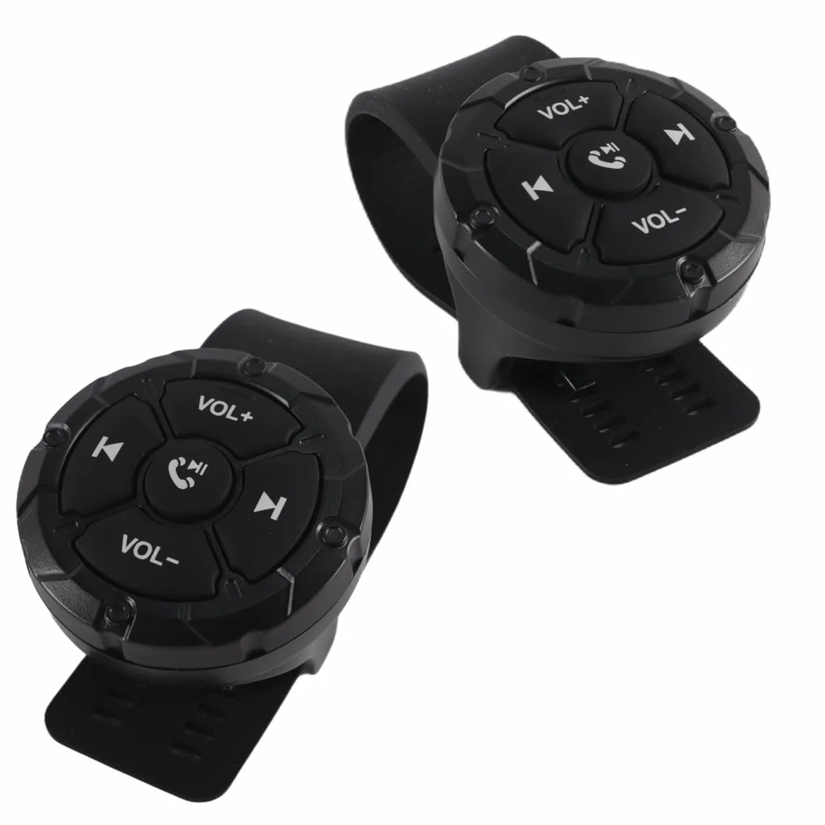 Control Remoto Inalámbrico Bluetooth con Botón Multimedia Impermeable para Volante de Moto, Bici y Coche
