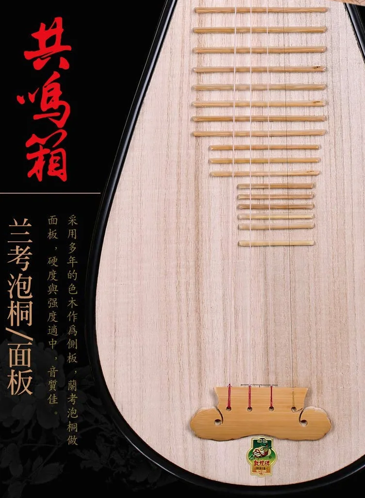 Dunhuang Pipa Instrumento de cuerda de madera para principiantes, rendimiento profesional, prueba de grado