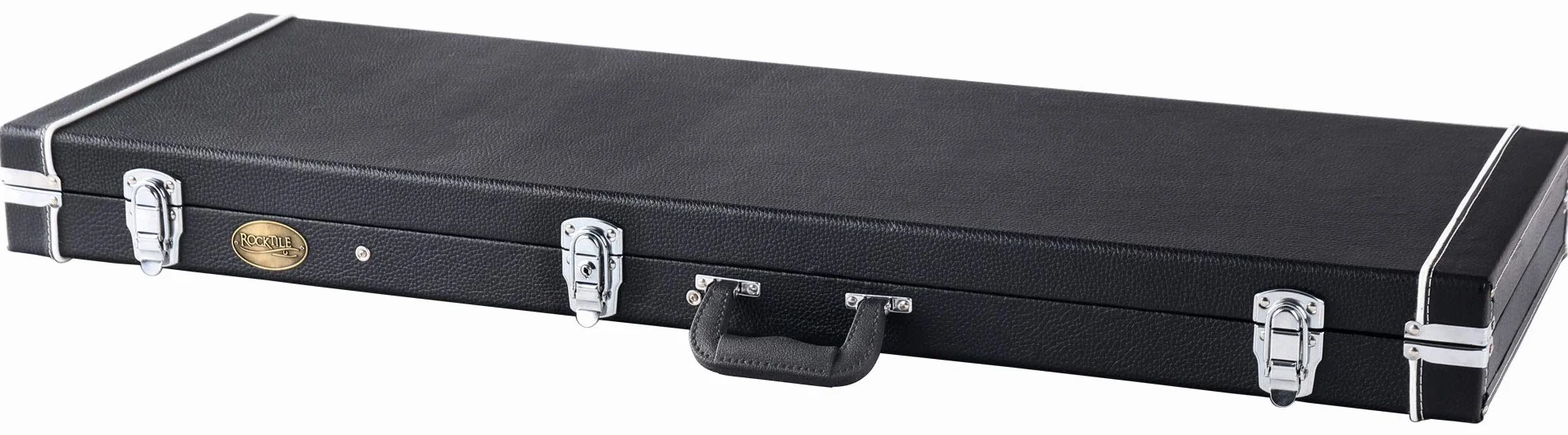 ROCKTILE Estuche Deluxe Acolchado para Guitarra Eléctrica 4/4 Gigbag (Compartimento Integrado, Cerrable, Forma Rectangular, Medidas Internas Máximas LxAnxPr: 101 x 32 x 7,5 cm) Negro