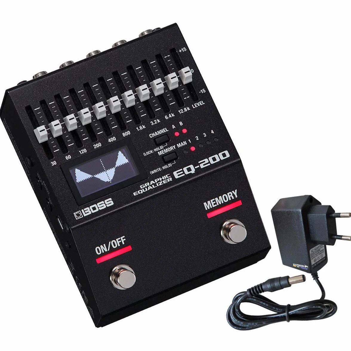 Boss EQ-200 - Ecualizador gráfico y fuente de alimentación keepdrum (9 V)