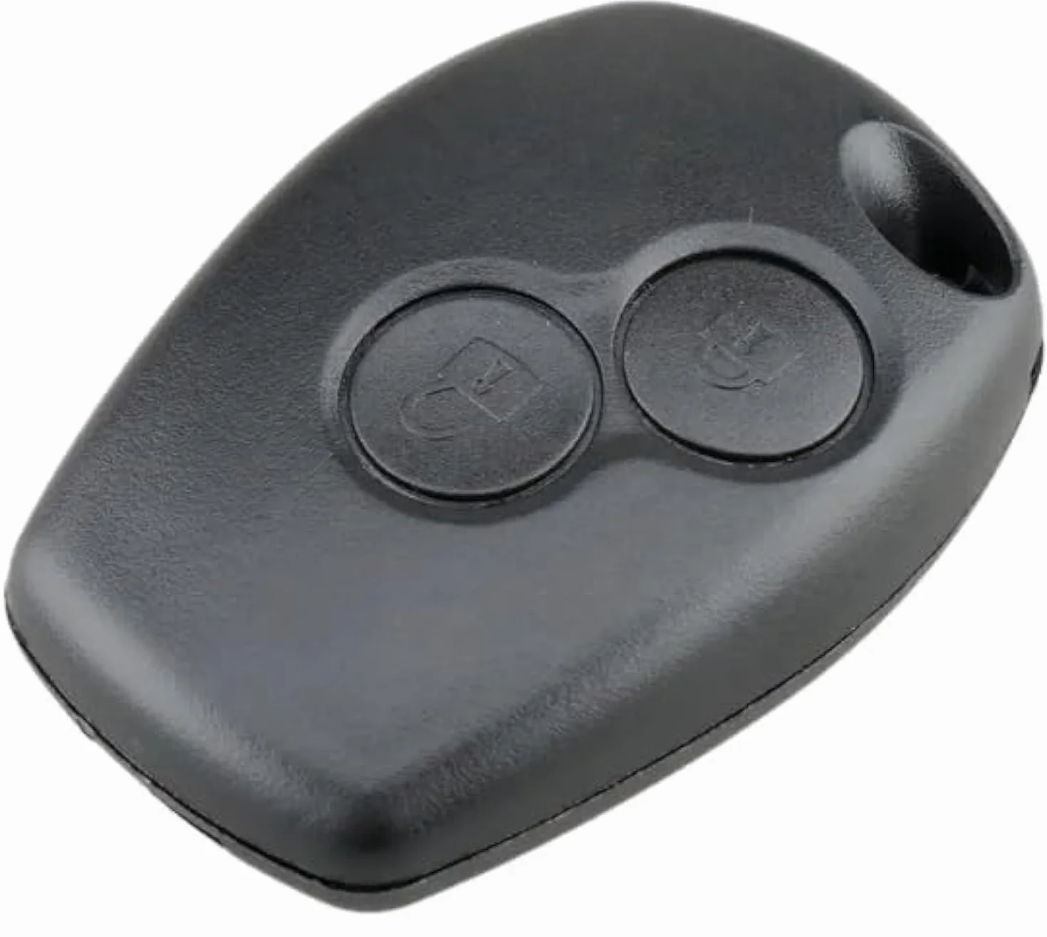 OGGIPRO Carcasa para llave con 2 botones, sin llave mecánica, compatible con Renault Dacia Logan, Sandero, Duster, Lodgy | Carcasa para llave de coche con control remoto