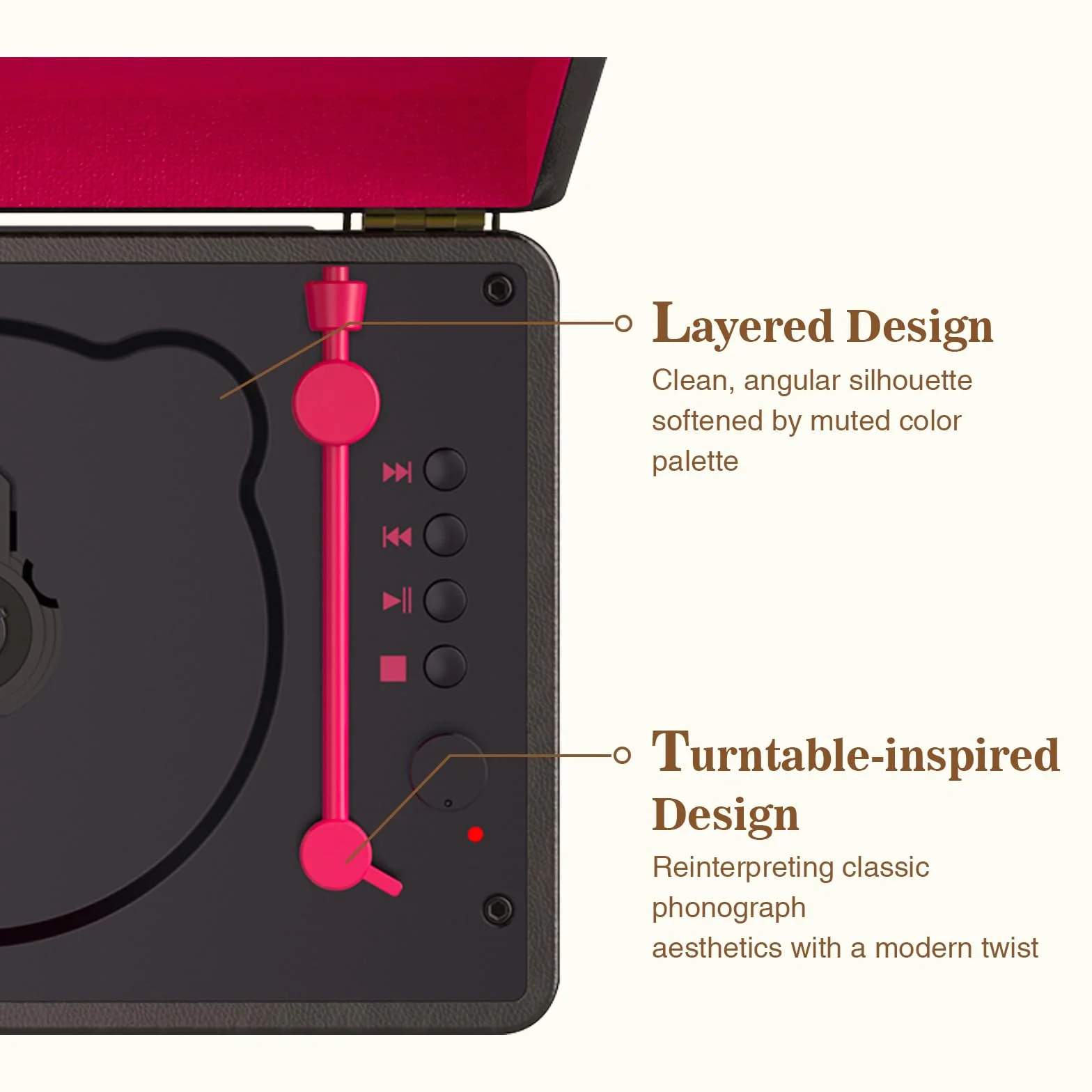 Reproductor de CD portátil con Bluetooth 5.2, batería recargable y altavoces integrados, diseño de maleta retro de alta fidelidad para decoración del hogar, soporte de tarjeta AUX/TF, regalo
