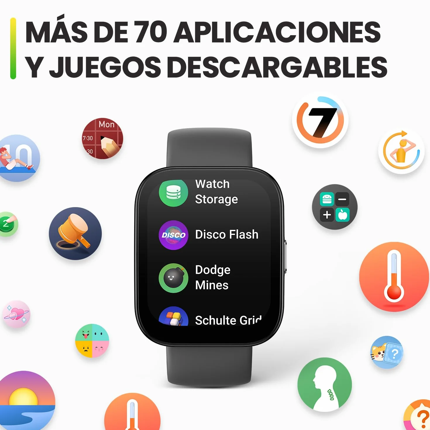 Amazfit Bip 5 Reloj Inteligente 46 mm, Pantalla Grande de 1,91", Llamadas Bluetooth, Alexa integrada, GPS, batería de hasta 10 días, Smartwatch para Hombre y Mujer