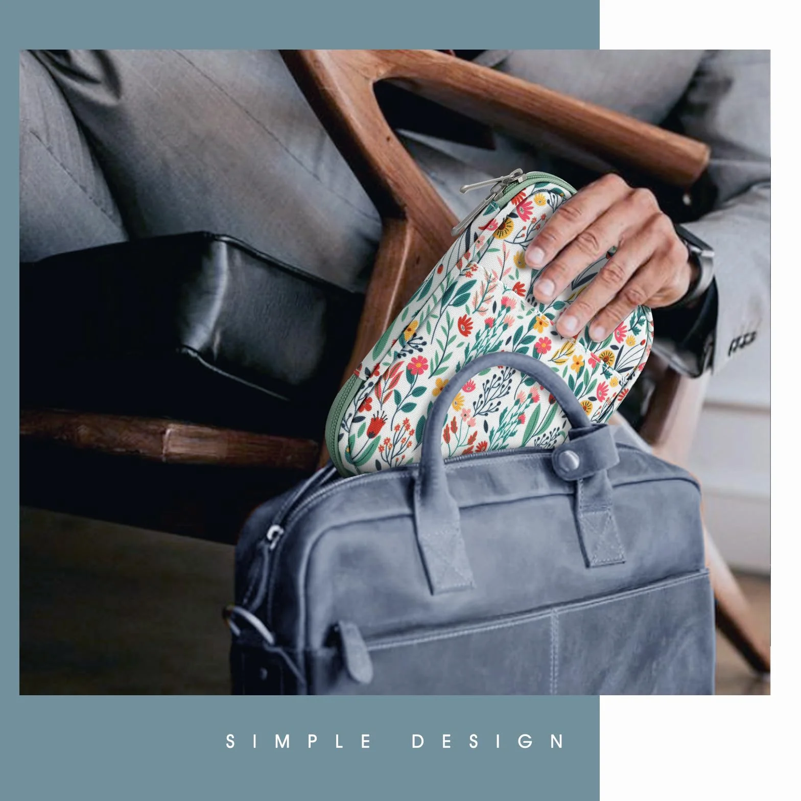 TiMOVO Funda de Tableta 6-7 Pulgadas con Bolsillo para E-Reader Paperwhite/Colorsoft Signature Edition, Flores
