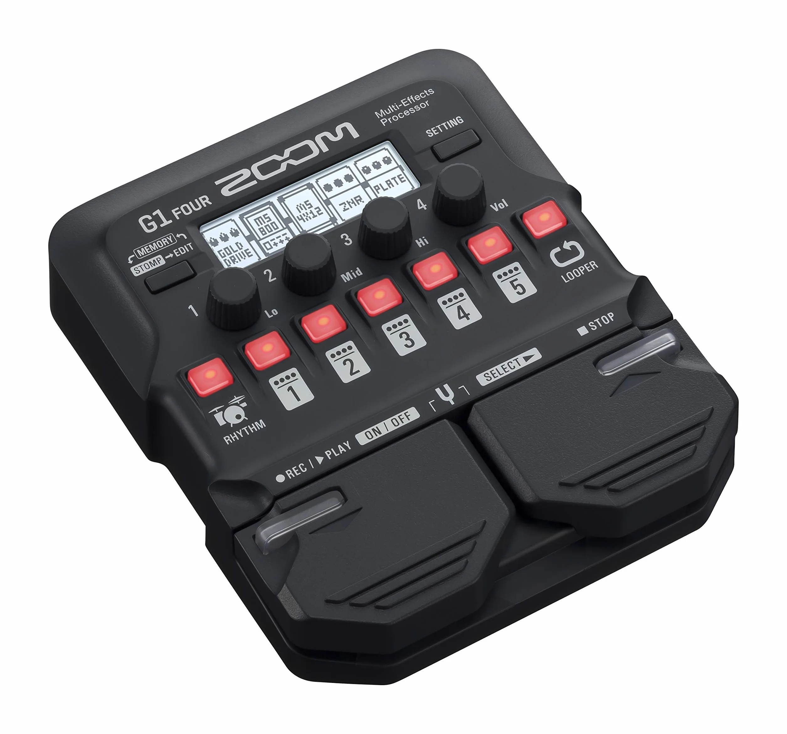 Zoom, Pedal de Efectos para Guitarra, 6 cm, Negro