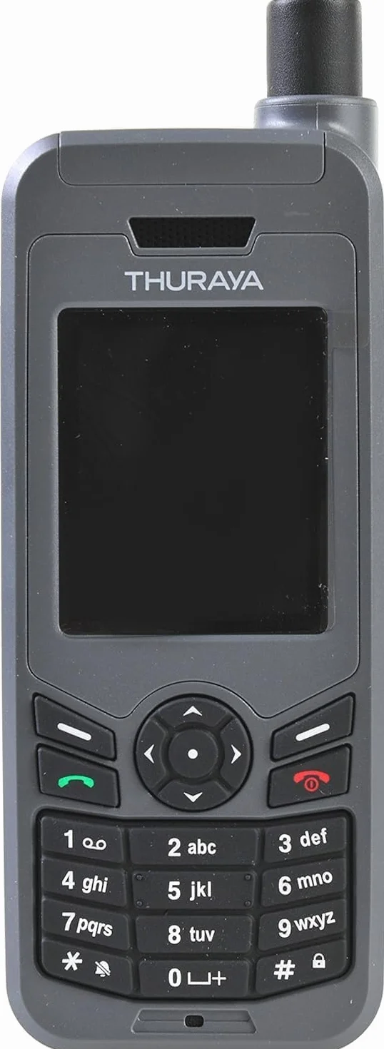 Teléfono satelital Thuraya XT-Lite + SIM Prepagada Nova con 30 Unidades | Validez de 365 días | Cobertura de Voz y SMS para comunicaciones remotas y de Emergencia