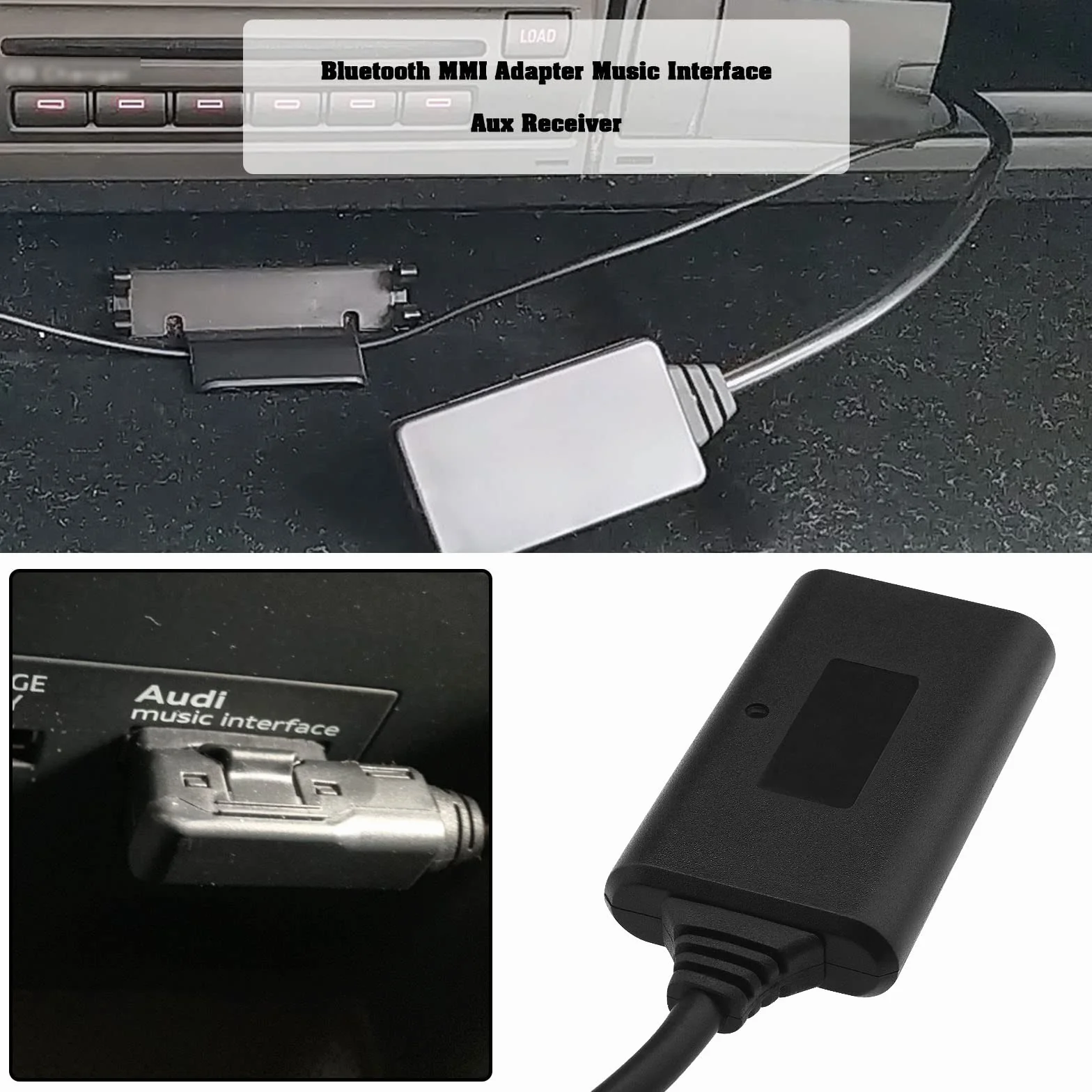 Adaptador Bluetooth MMI de Repuesto Compatible con Mercedes Benz Clase E S212/ W212/ A207/ C207/ Clase C W204/ S204 Receptor de Interfaz de Música 50 Cm