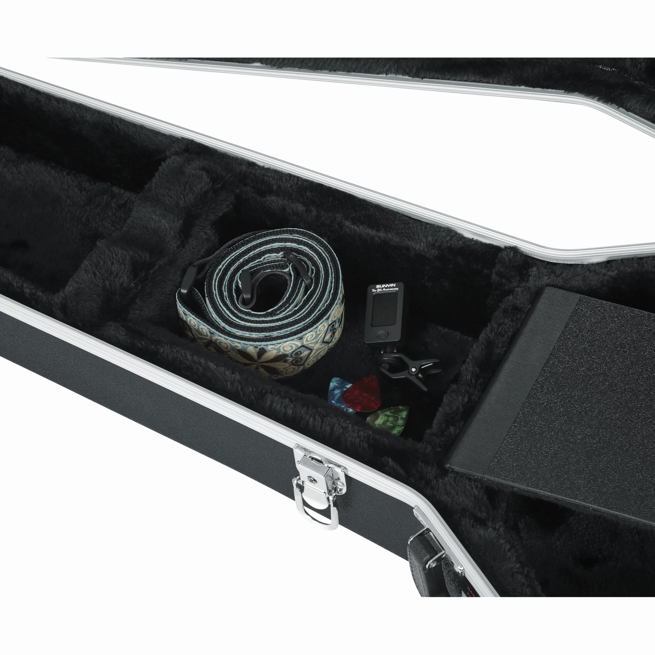 GATOR CASES Deluxe - Funda Moldeada de ABS para Guitarras acústicas; se Adapta a Guitarras acústicas de Contorno Profundo Estilo Ovation (GC-Deep Bowl)