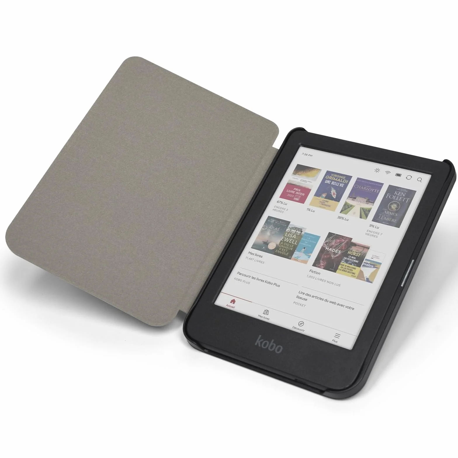 Tenano Funda Compatible con Kobo Clara Colour BW 2E Tolino Shine Colour 5 4, Carcasa Ligera Cubierta Auto Activación Reposo e-Reader, Verde Esmeralda