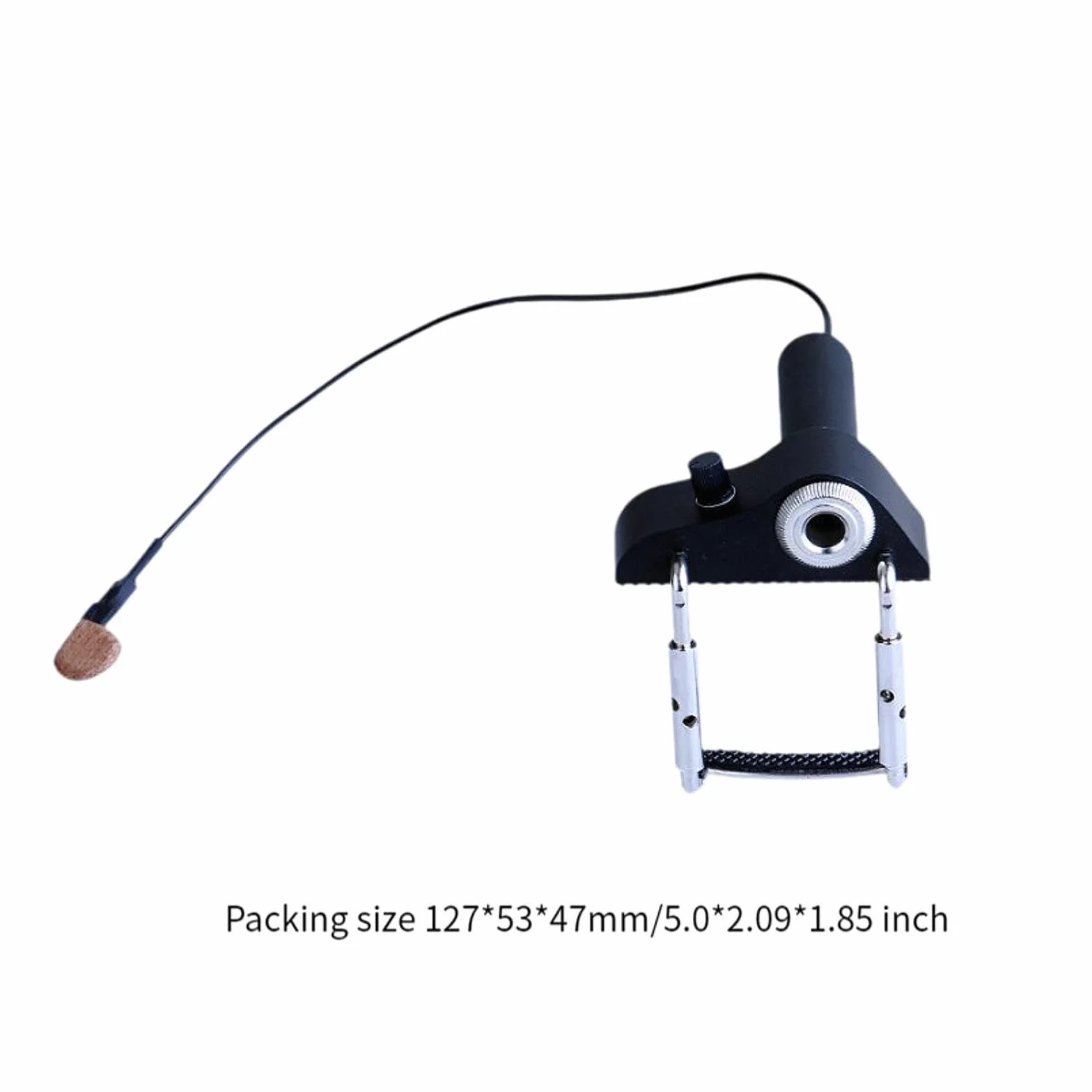 LOVIVER Micrófono de contacto Pastilla piezoeléctrica Pastilla de transductor piezoeléctrico, buen sonido, pastilla de violín profesional y portátil para