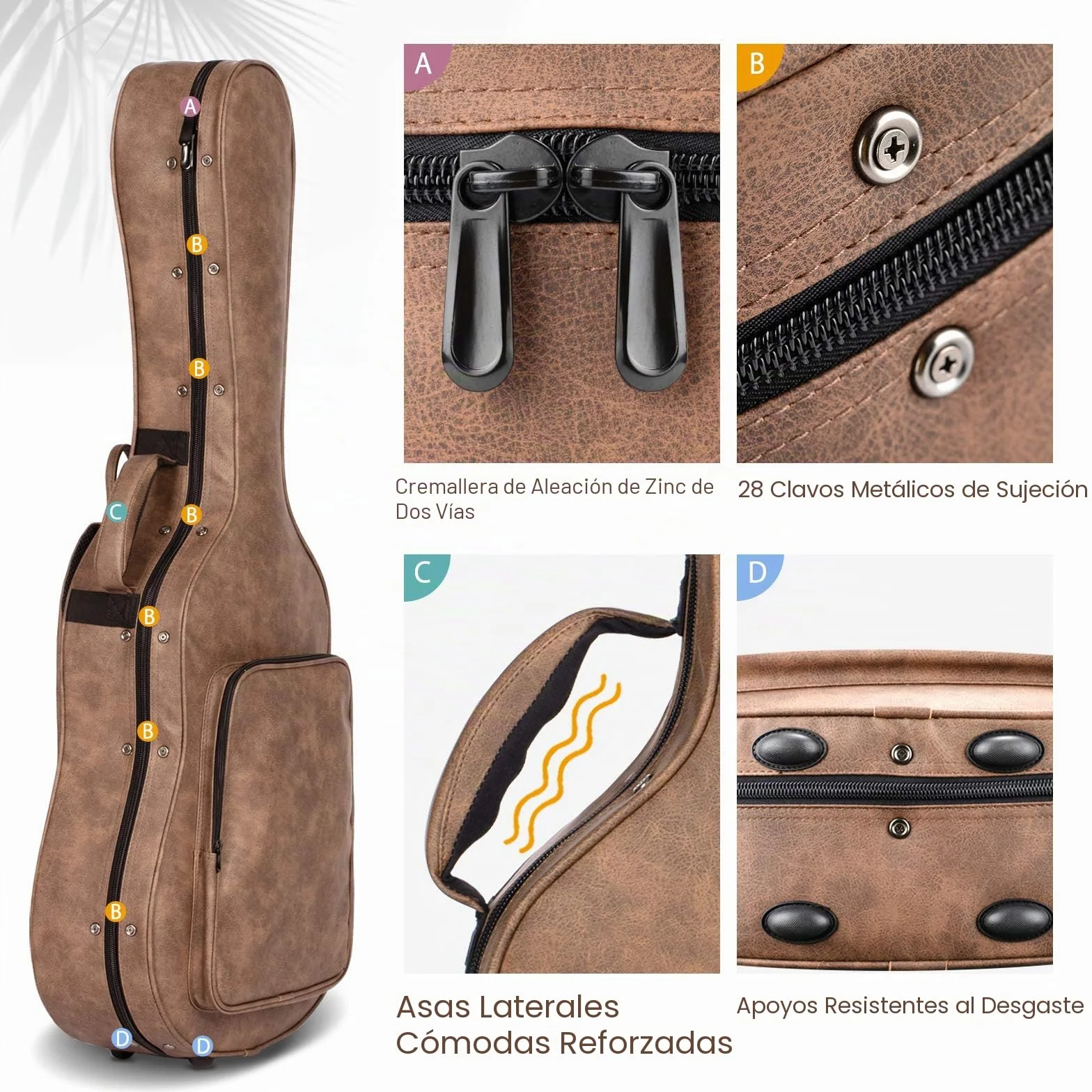 CAHAYA Funda para Guitarra acústica de 40 y 41 Pulgadas