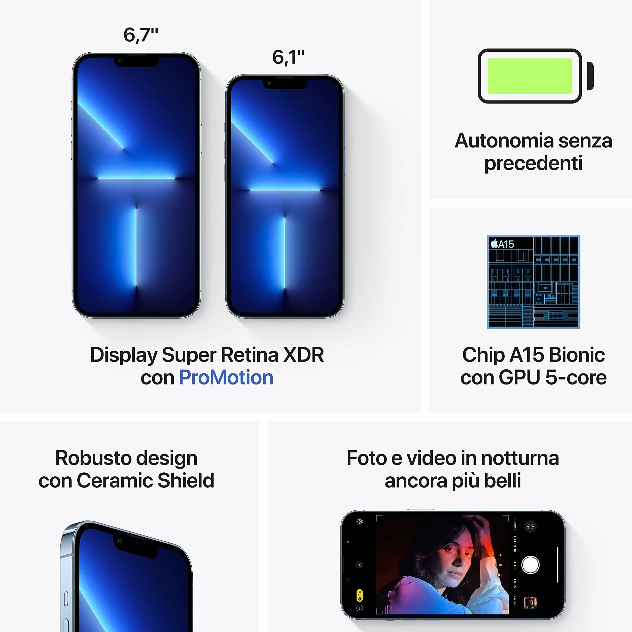 Apple iPhone 13 Pro 256GB Azul Alpino