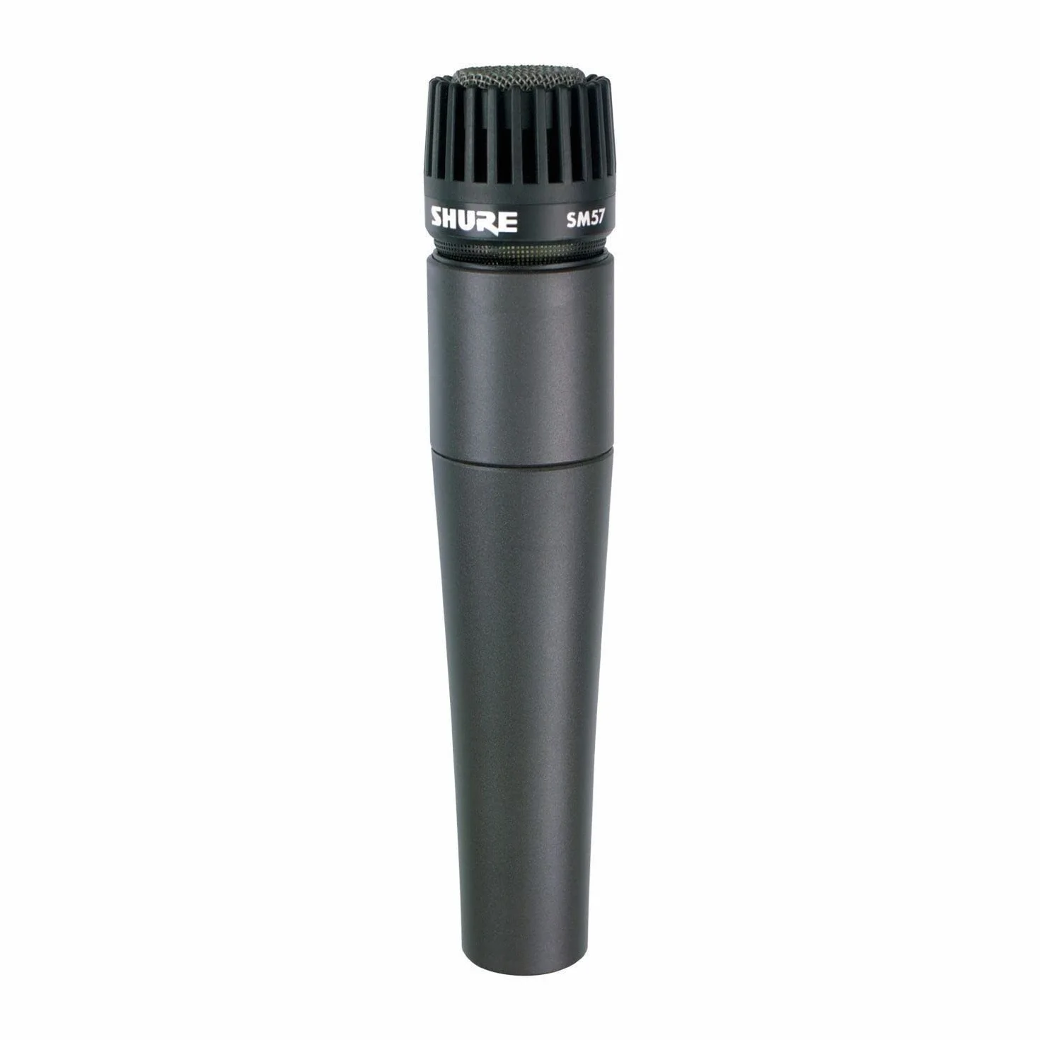 Shure SM57 Micrófono de Instrumento dinámico cardioide con Soporte de Choque neumático, Clip de micrófono A25D, Bolsa de Almacenamiento, Conector XLR de 3 Pines, sin Cable Incluido (SM57-LCE)