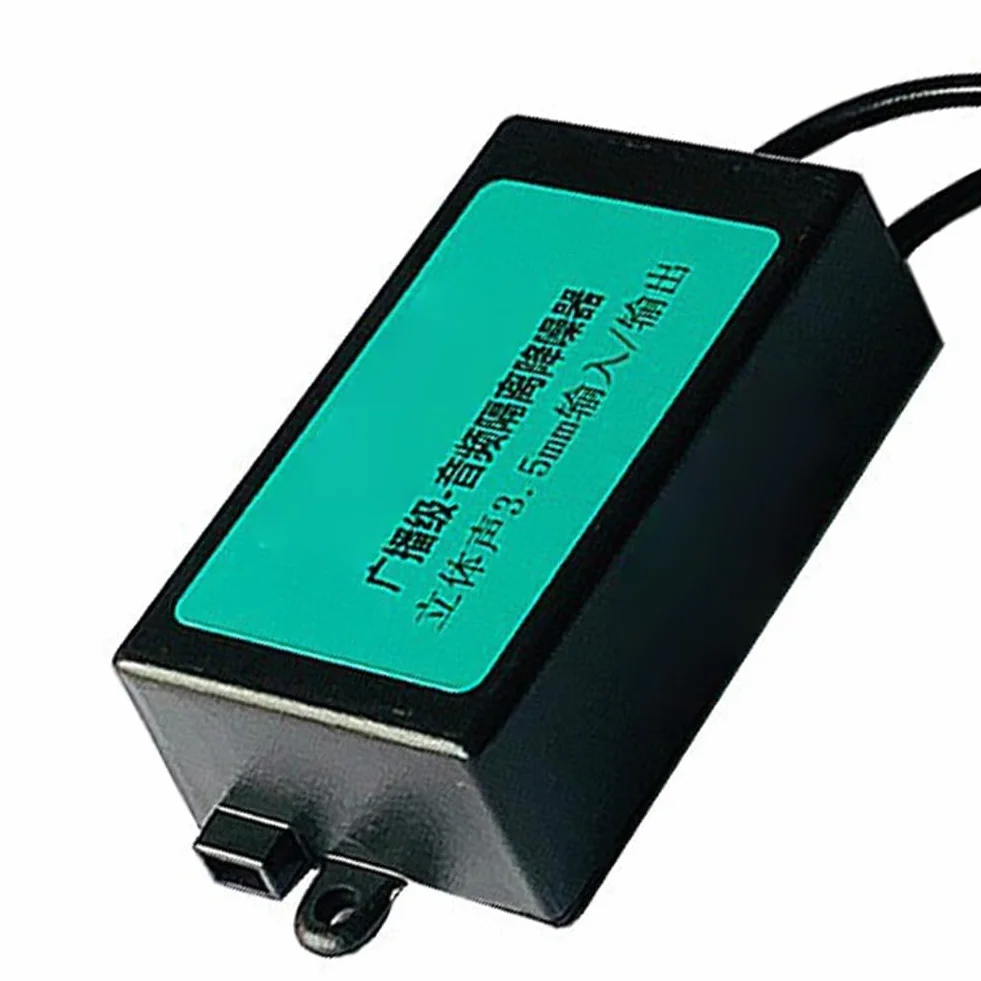 Gokeet 3.5 Aislador de Audio Filtro de Ruido Antiinterferencias Silenciador de Corriente para Eliminar el Sonido de la Corriente de Audio