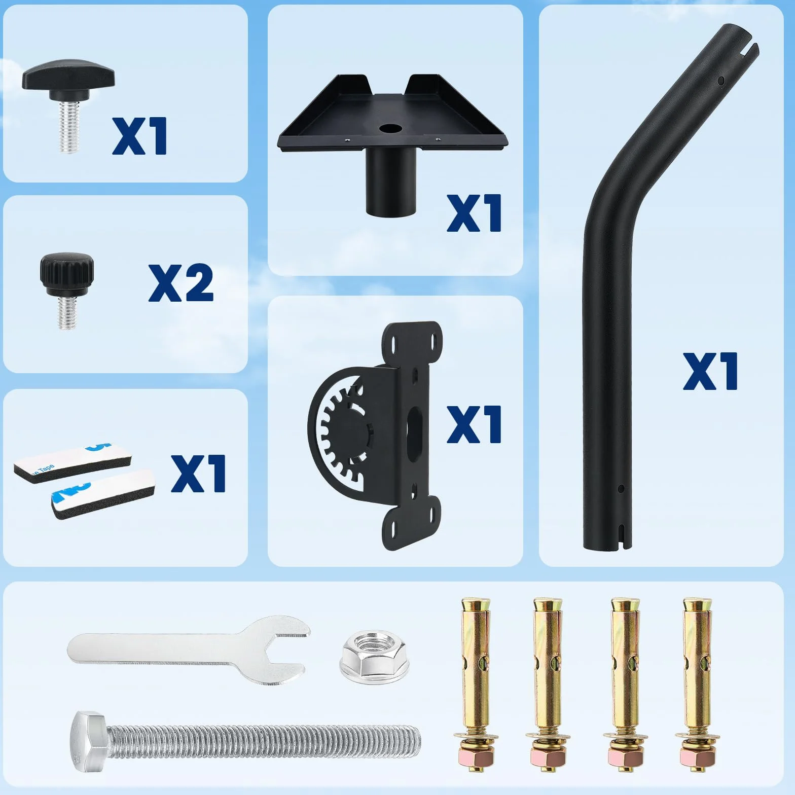 Soporte Starlink Gen 3 360° Ajustable Placa Montaje Techo Compatible Antena Estándar